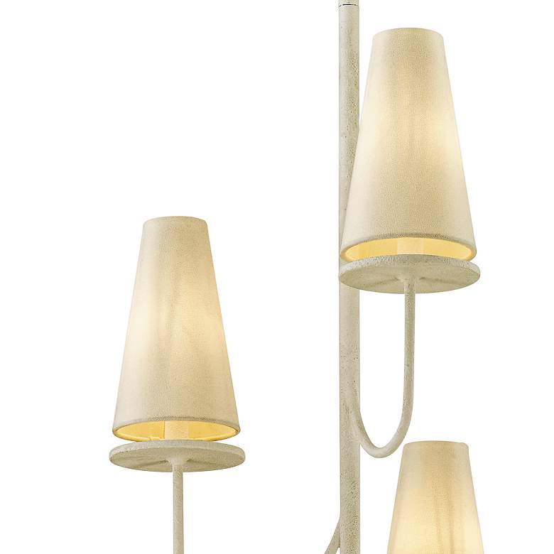 Image 3 Marcel 28" Wide Gesso White 6-Light Chandelier more views