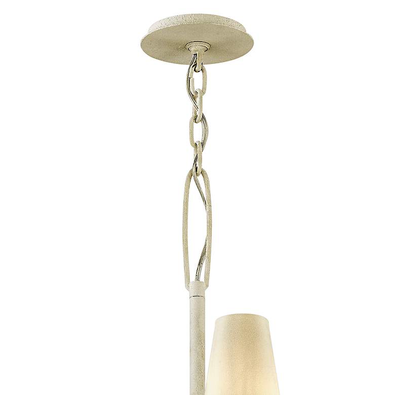 Image 4 Marcel 28" Wide Gesso White 6-Light Chandelier more views
