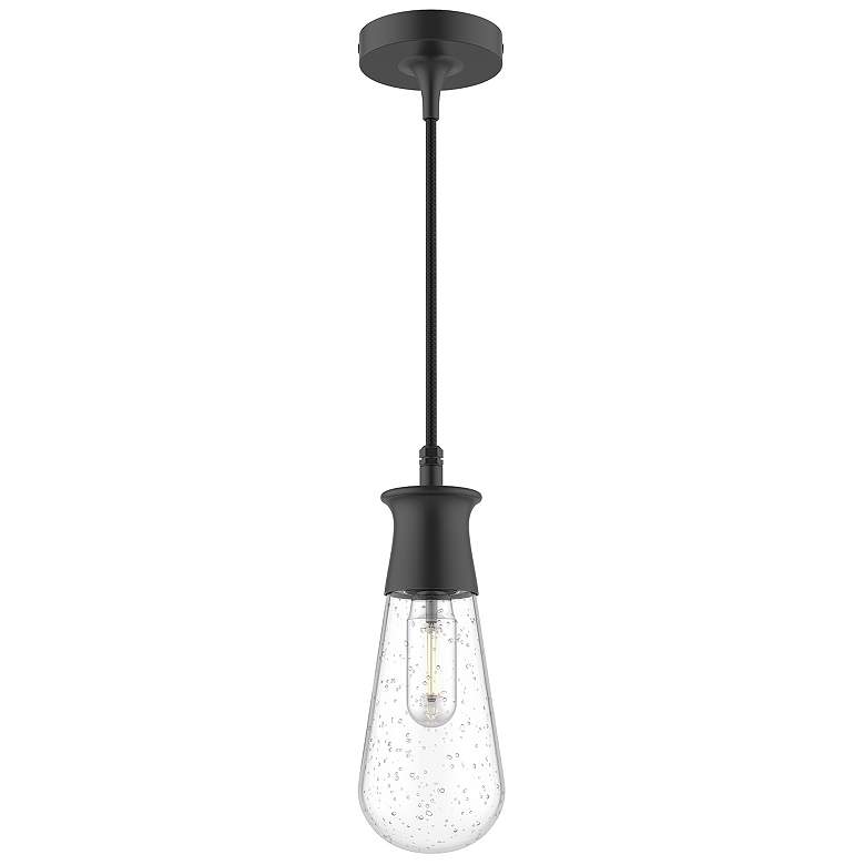 Image 1 Marcel 4-in 1 Light Clear Glass/Black Outdoor Pendant 60W Alora Mood