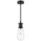 Marcel 4-in 1 Light Clear Glass/Black Outdoor Pendant 60W Alora Mood