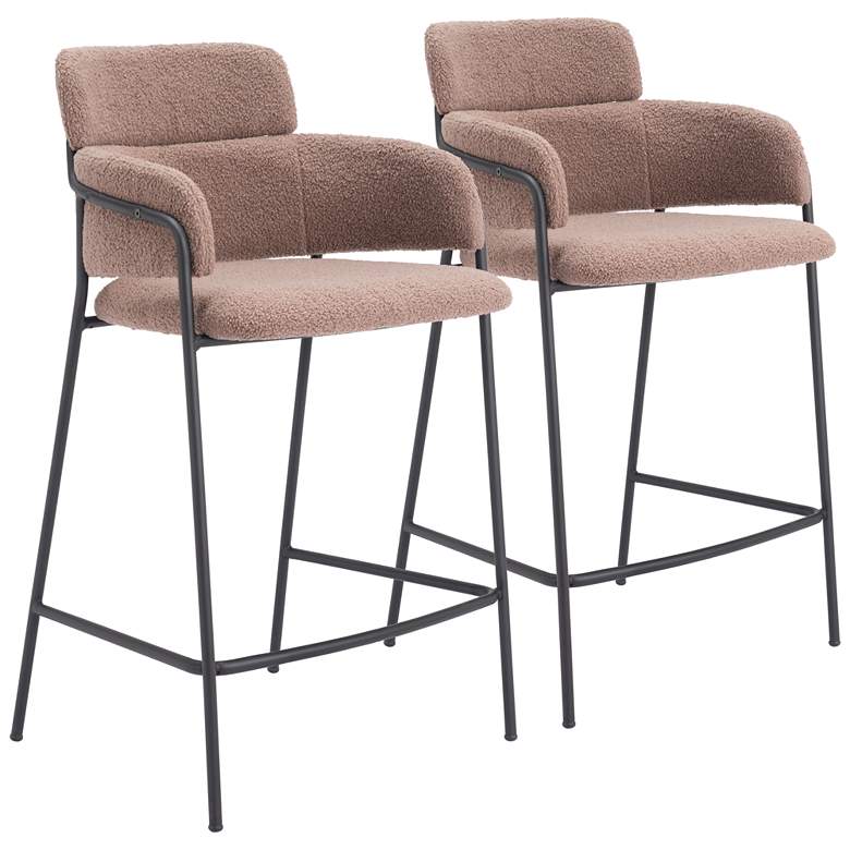 Image 1 Marcel Counter Stool (Set of 2) Brown