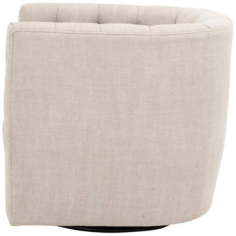 Image 3 Marcel Swivel Club Chair, Performance Bisque French Linen more views