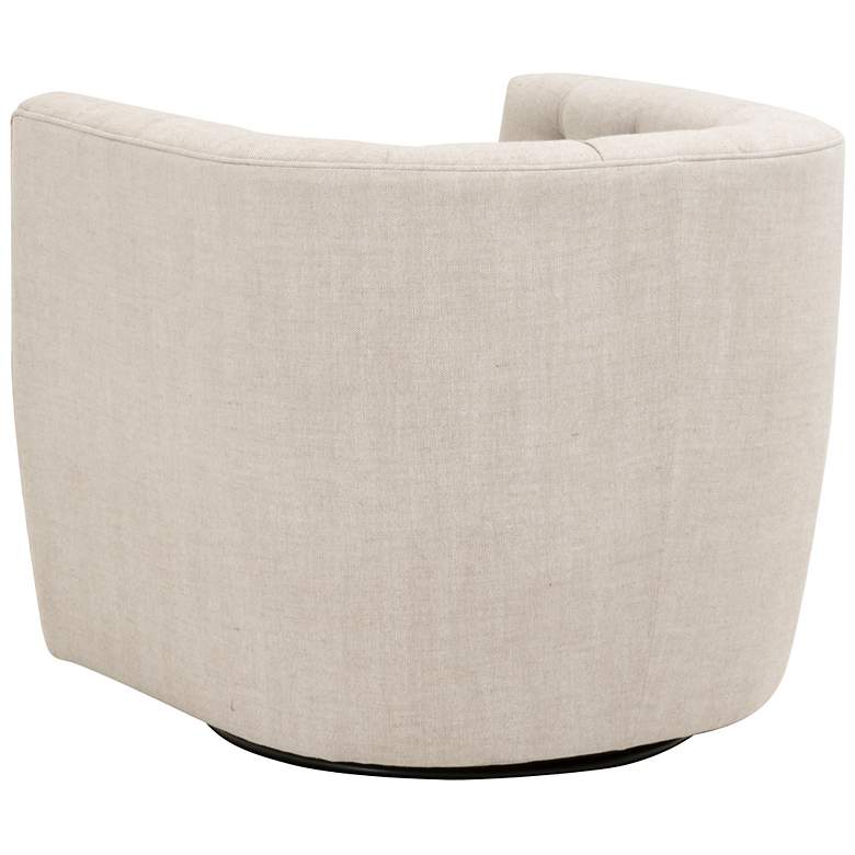 Image 4 Marcel Swivel Club Chair, Performance Bisque French Linen more views