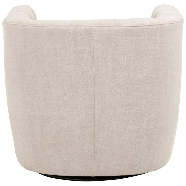Image 5 Marcel Swivel Club Chair, Performance Bisque French Linen more views