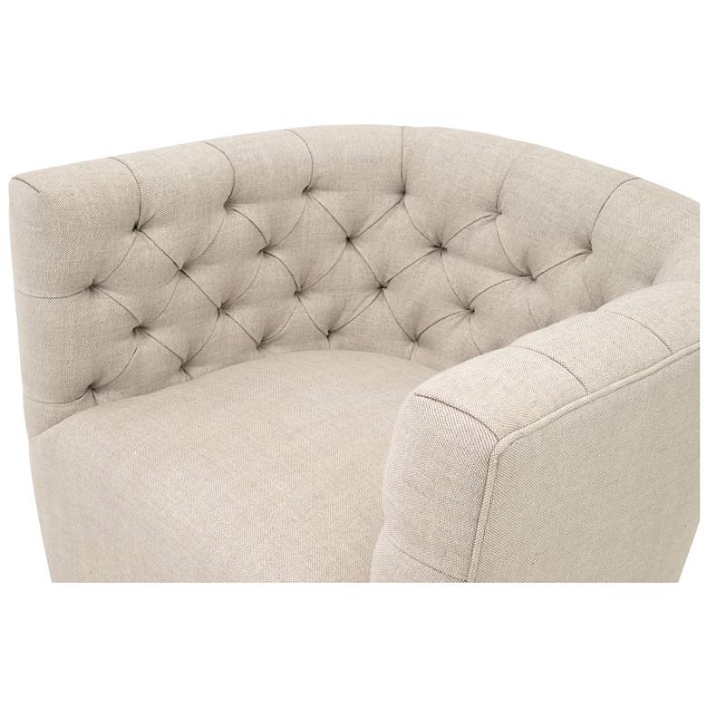 Image 7 Marcel Swivel Club Chair, Performance Bisque French Linen more views