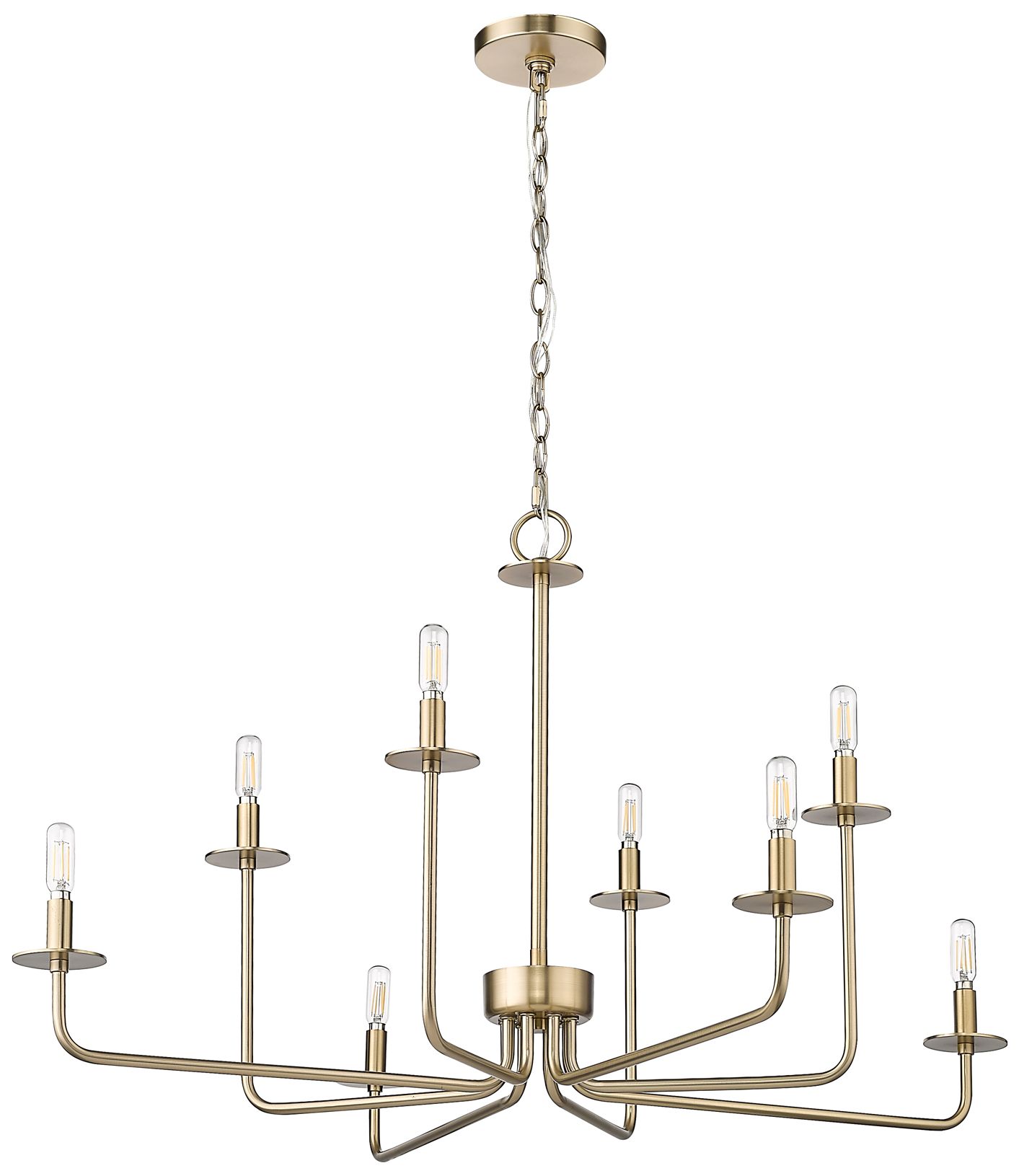 Marceline 37 3/4" Wide Modern Gold 8-Light Chandelier