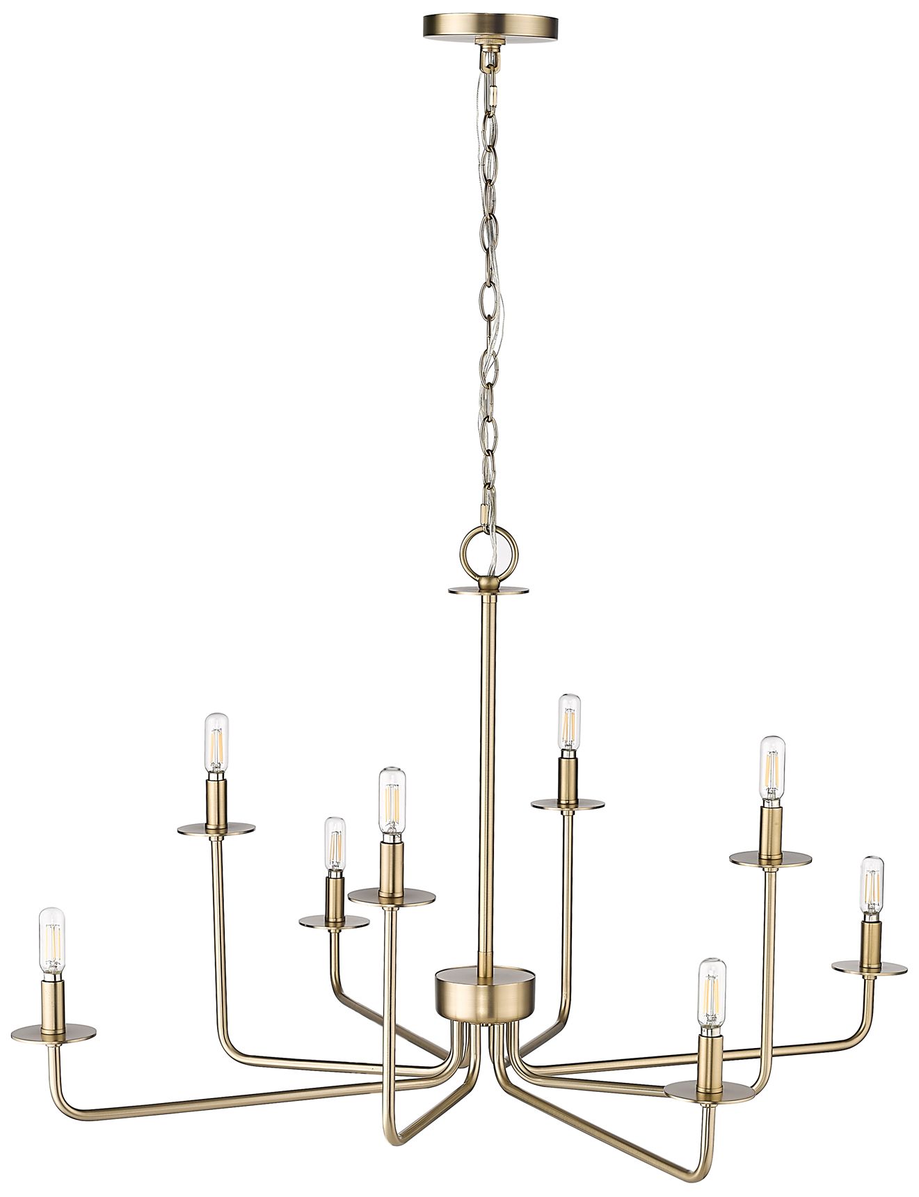 Marceline 37 3/4" Wide Modern Gold 8-Light Chandelier
