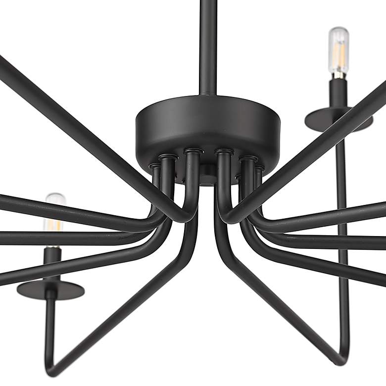 Image 3 Marceline 48" Wide Black 10-Light Chandelier more views