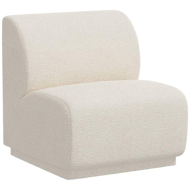 Image 1 Marcella Sheepskin Natural Fabric Accent Chair