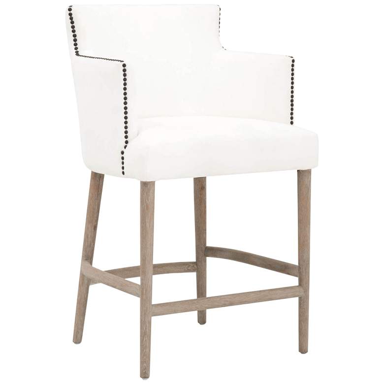 Image 1 Marcelle 26" LiveSmart Peyton-Pearl Counter Stool