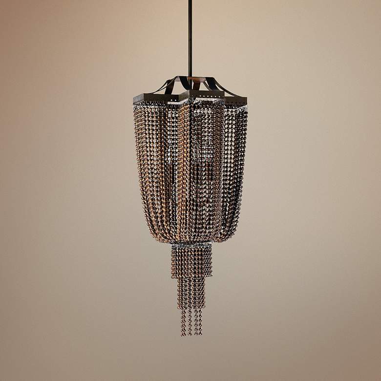 Image 1 Marcello 11" Wide Oiled Bronze Mini Pendant