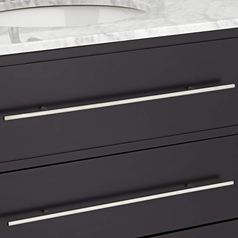 Image 6 Marcello 32" Wide Black and White Marble 1-Drawer Single Sink Vanity more views