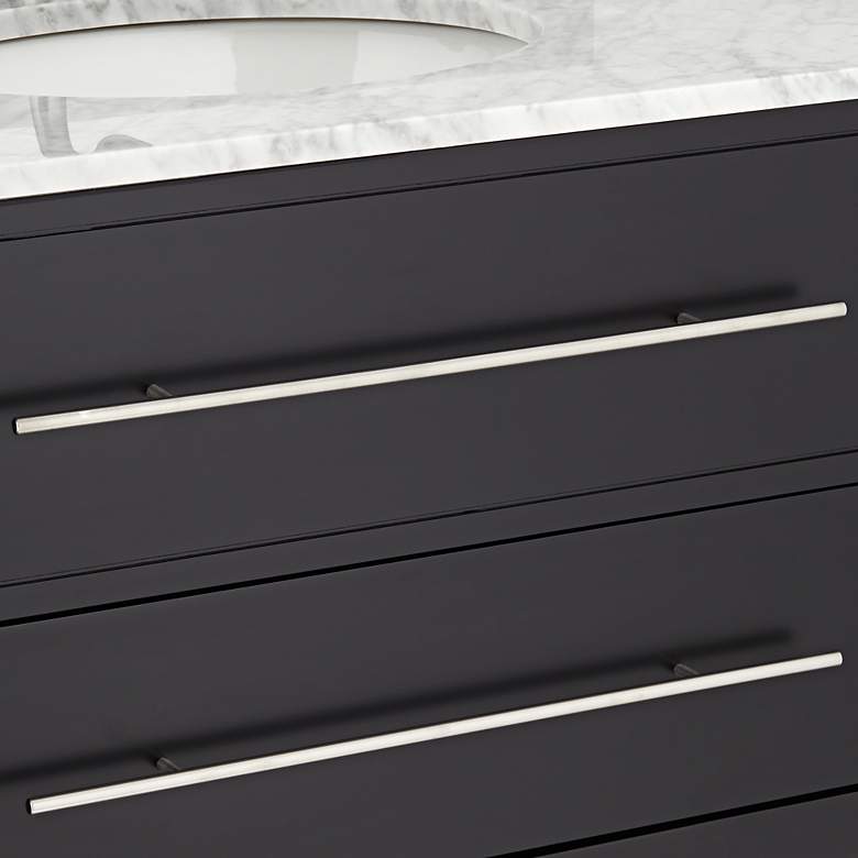 Image 5 Marcello 32"W Black and White 1-Drawer Single Sink Vanities Set of 2 more views