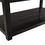 2_Marcello 48" Wide White Marble and Black Wood Coffee Table more views