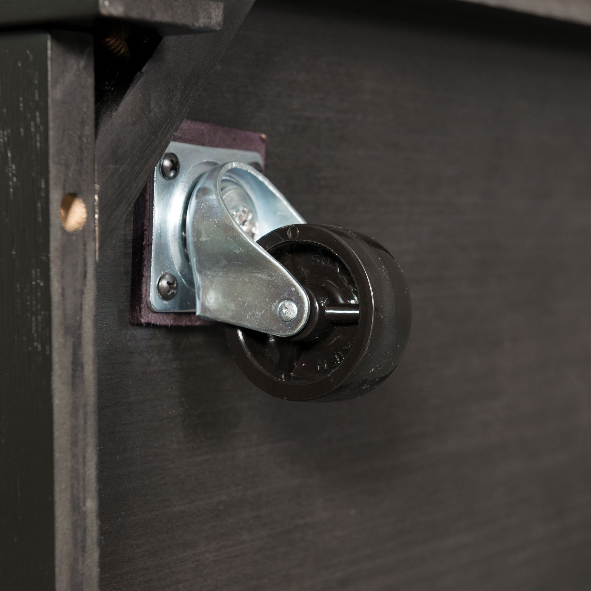 Image 3 Marcello 48" Wide White Marble and Black Wood Coffee Table more views