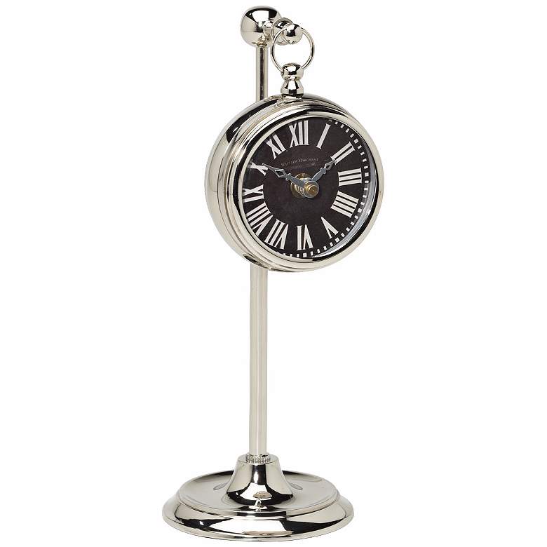 Image 1 Marchant 4 inch Wide Black Pocket Watch Desk Clock