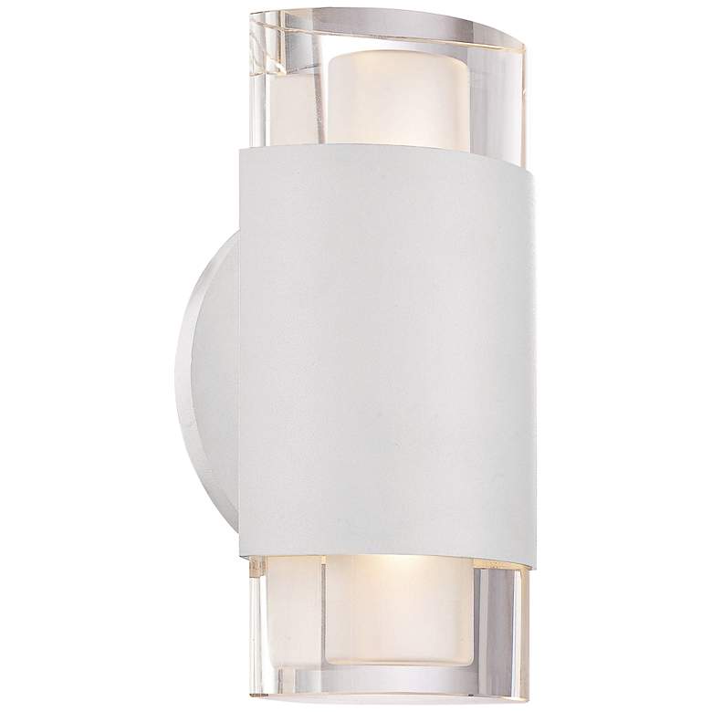 Image 1 Marchesa 9 3/4" High White LED Wall Sconce