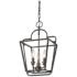Marci 12" Wide Antique Silver 3-Light Mini Pendant