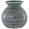 Marci 9 3/4"H White and Sage Green Ceramic Decorative Vase