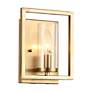 2_Marco 1-Light Wall Sconce in Brushed Champagne Bronze with Clear Glass more views