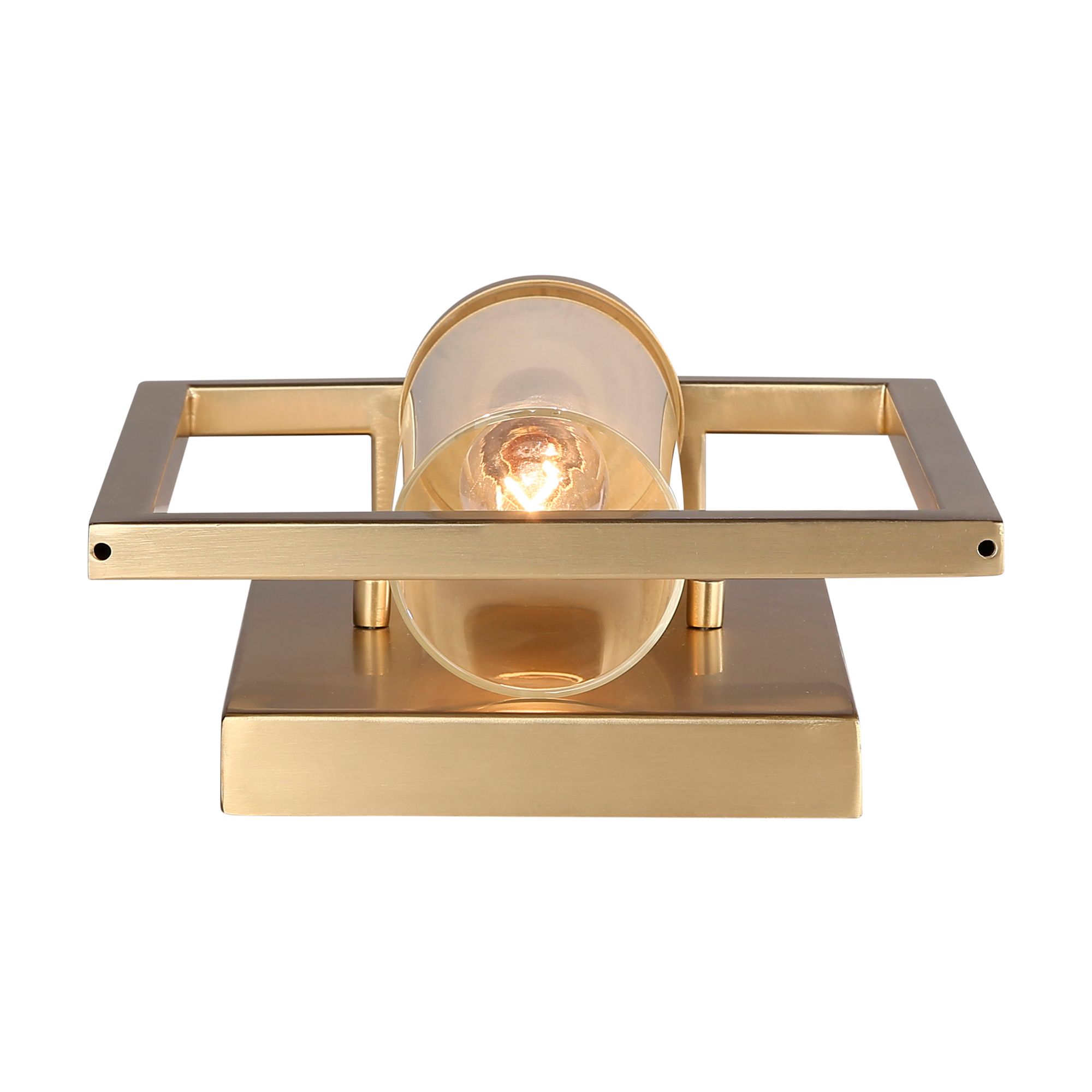 Image 3 Marco 1-Light Wall Sconce in Brushed Champagne Bronze with Clear Glass more views