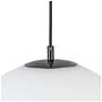 3_Marco 15 3/4" Wide Black and Opal Glass Pendant Light more views