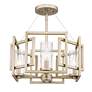 Thumbnail3 of Marco 16" Wide 4-Light Semi-Flush in White Gold with Clear Glass more views