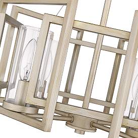 Image5 of Marco 16" Wide 4-Light Semi-Flush in White Gold with Clear Glass more views