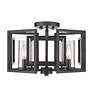 5_Marco 16" Wide Matte Black Geometric 4-Light Ceiling Light more views