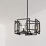 7_Marco 16" Wide Matte Black Geometric 4-Light Ceiling Light more views