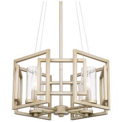 Marco 16" Wide White Gold 4-Light Pendant