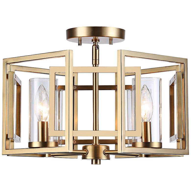 Image 1 Marco 16"W Brushed Champagne Bronze 4-Light Ceiling Light