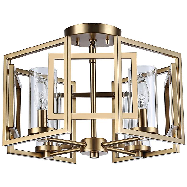 Image 3 Marco 16"W Brushed Champagne Bronze 4-Light Ceiling Light more views