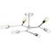 Marco 25" Wide Chrome 6-Light Sputnik Ceiling Light