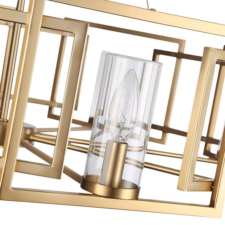 Image 2 Marco 35 1/2"W Brushed Champagne Bronze 8-Light Chandelier more views