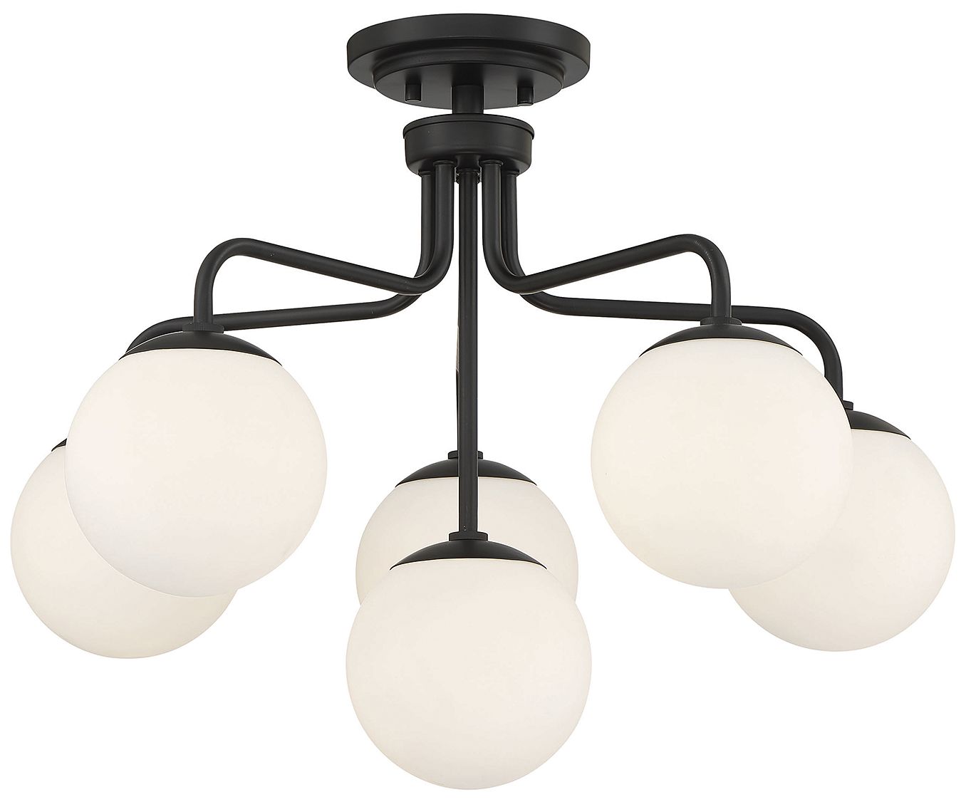 Image 3 Marco 6-Light Ceiling Light in Matte Black more views