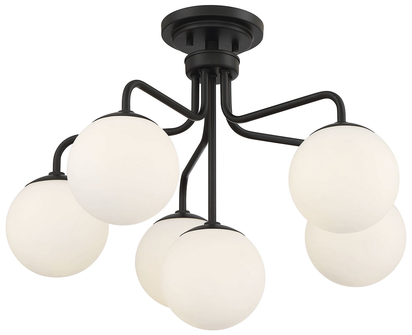 Image 5 Marco 6-Light Ceiling Light in Matte Black more views