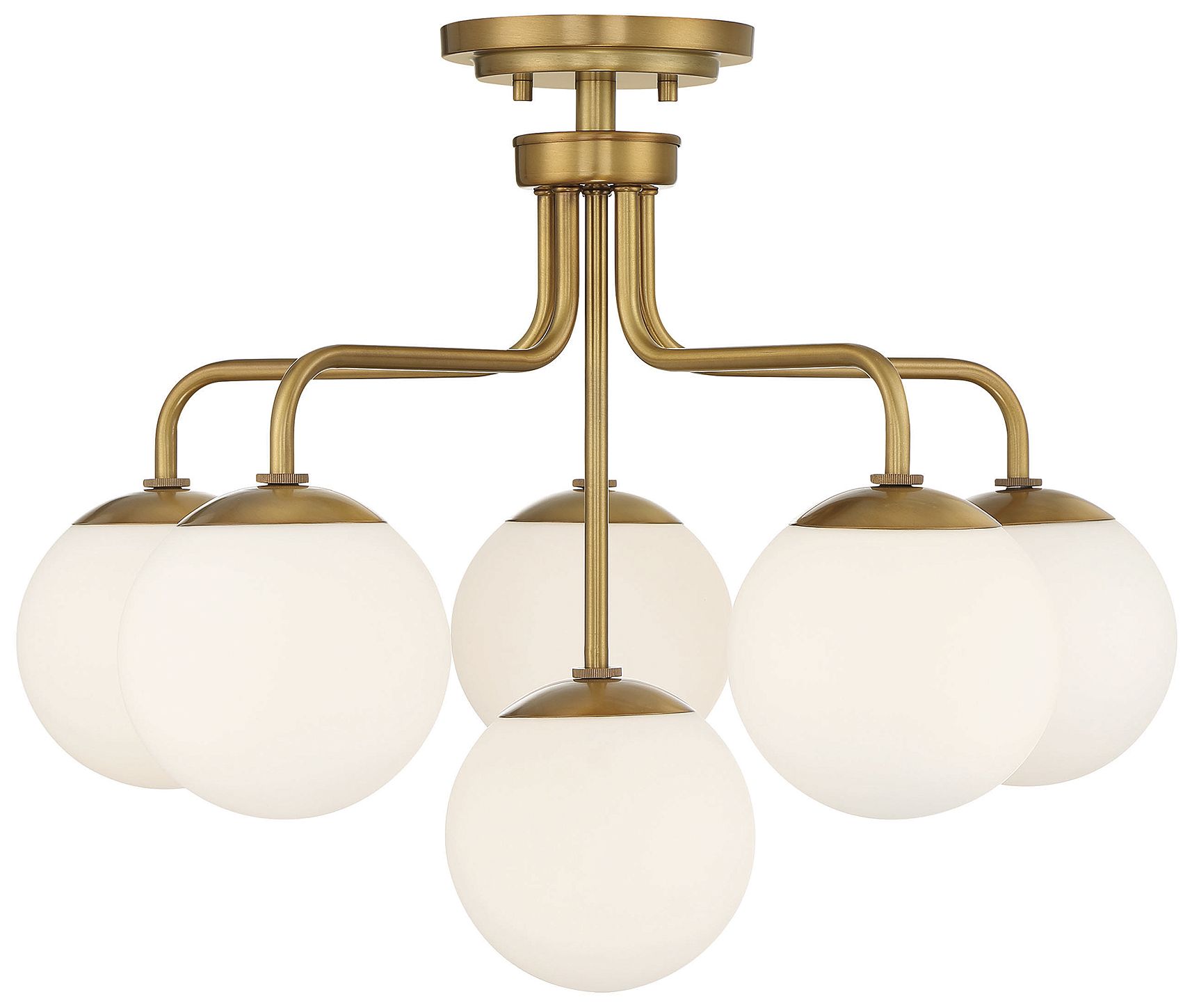 Marco 6-Light Ceiling Light in Warm Brass