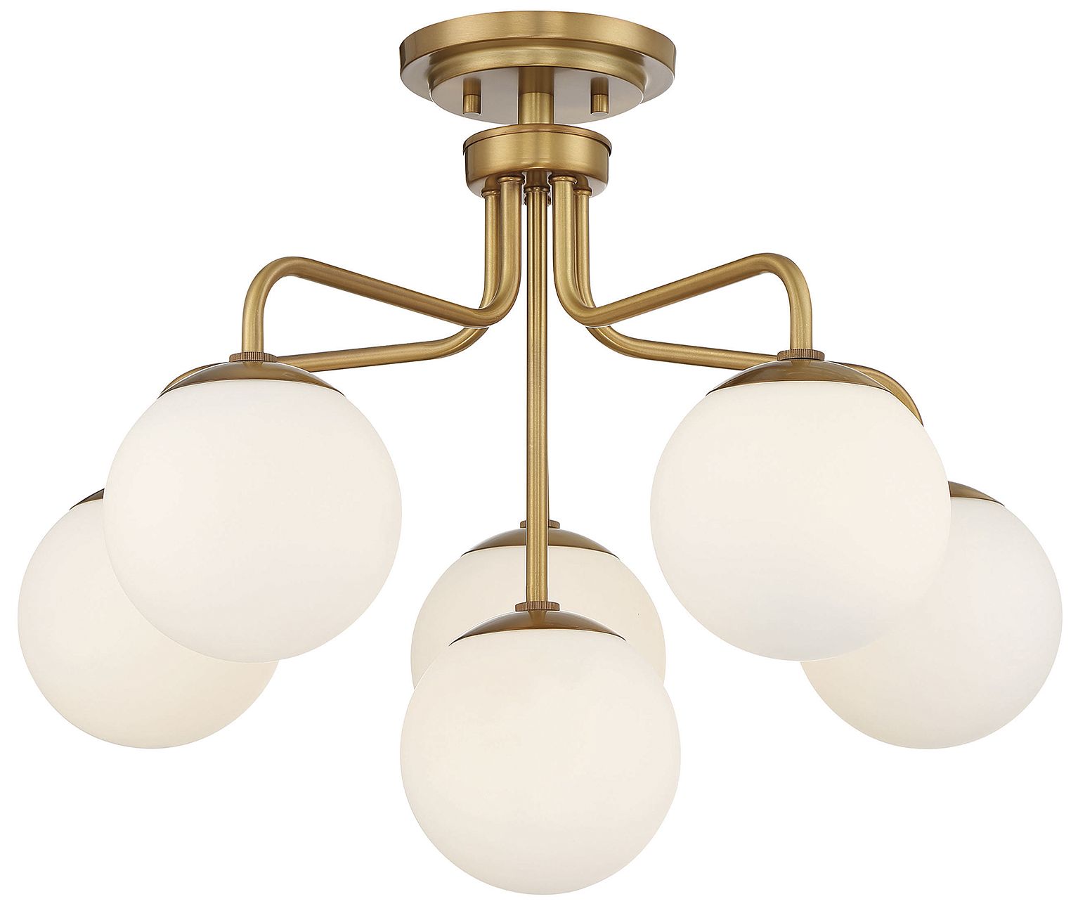 Image 3 Marco 6-Light Ceiling Light in Warm Brass more views