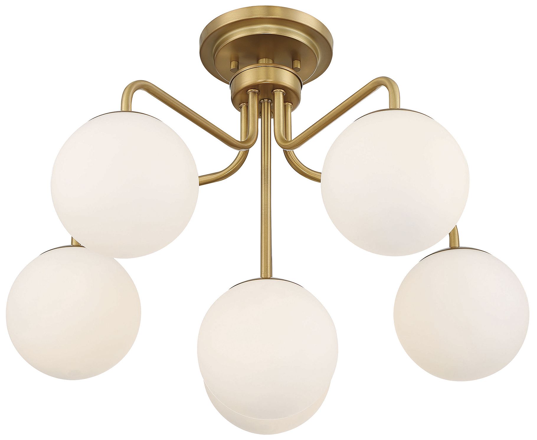 Image 4 Marco 6-Light Ceiling Light in Warm Brass more views