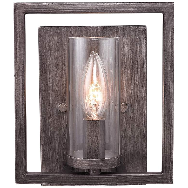 Image 2 Marco 8 1/2 inch High Gunmetal Bronze Wall Sconce