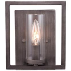 Marco 8 1/2&quot; High Gunmetal Bronze Wall Sconce