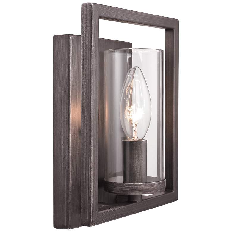 Image 3 Marco 8 1/2" High Gunmetal Bronze Wall Sconce more views