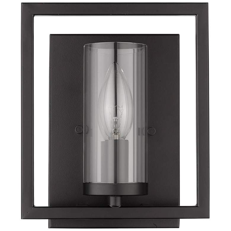 Image 2 Marco 8 1/2 inch High Matte Black Metal Wall Sconce