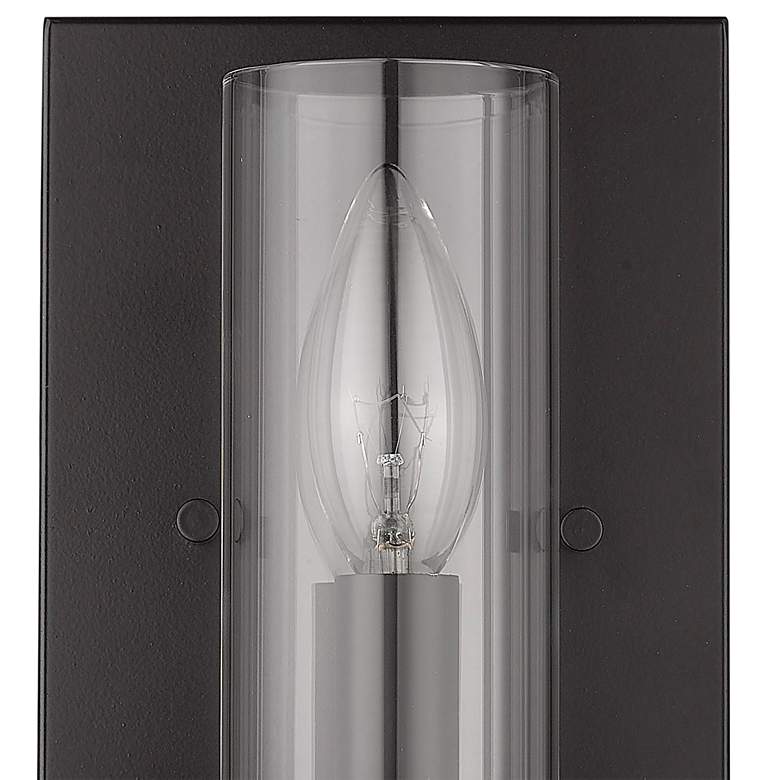 Image 3 Marco 8 1/2 inch High Matte Black Metal Wall Sconce more views