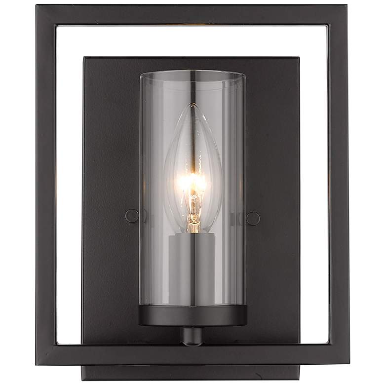 Image 4 Marco 8 1/2" High Matte Black Metal Wall Sconce more views