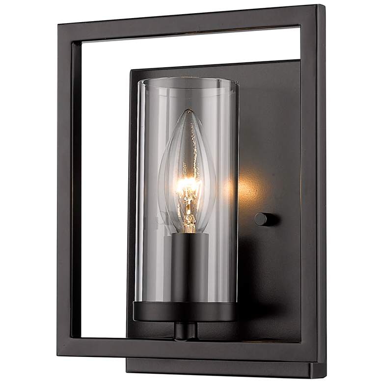Image 6 Marco 8 1/2 inch High Matte Black Metal Wall Sconce more views