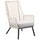Marco Indoor Outdoor Lounge Chair in Steel with Natural Springs Rope