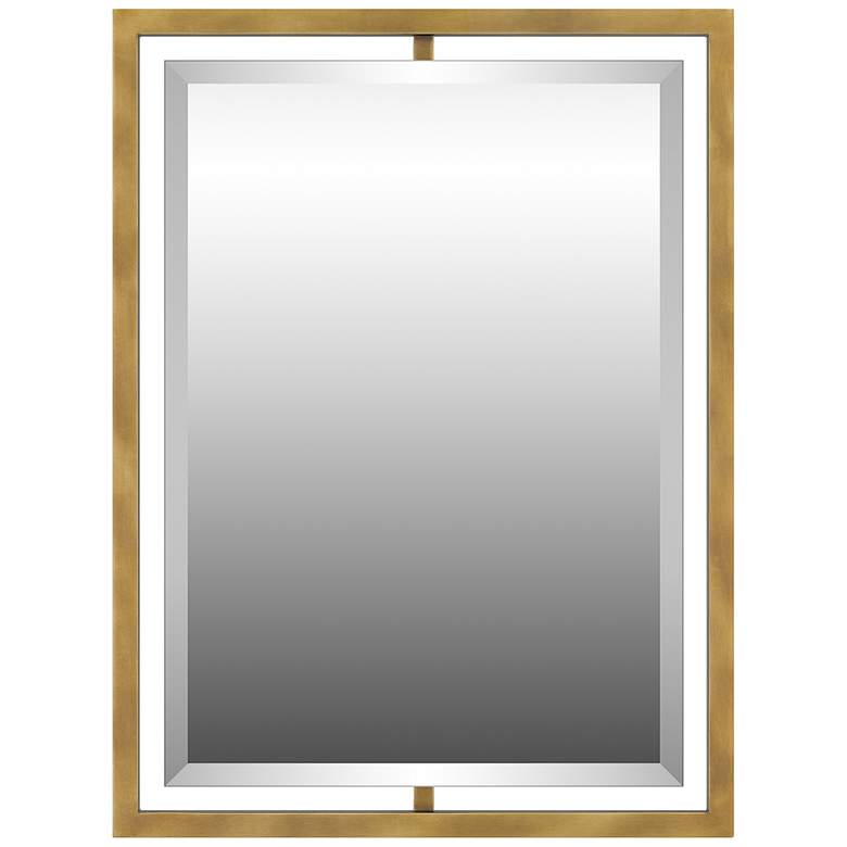 Image 2 Marcos Weathered Brass 24 inch x 32 inch Rectangular Wall Mirror