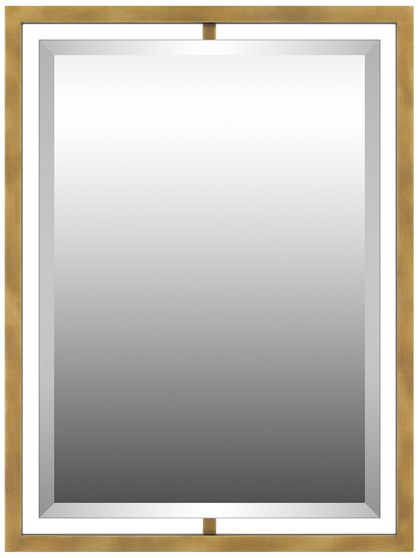 Quoizel Marcos Nickel 24" x 32" Floating Wall Mirror 1P898 Lamps Plus